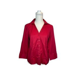 Talbots res button down blouse